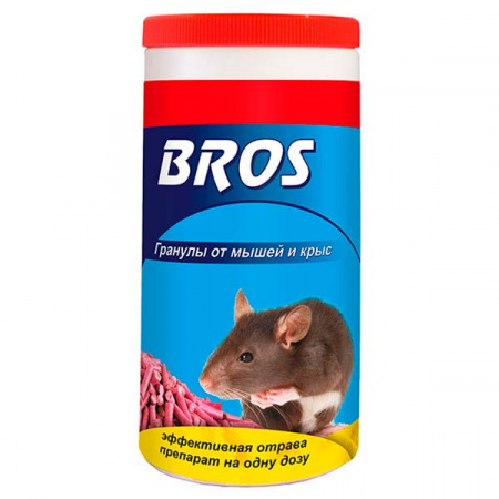 Гранулы от мышей и крыс BROS, 250 г