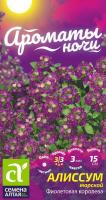 Семена Алиссум Фиолетовая королева / Семена Алтая / 0,1 г
